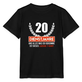Dienstjubiläum 20 Jahre Firmenjubiläum - Stanley/Stella Kinder T-Shirt MINI CREATOR  - Schwarz - Vorne - Mikhail (115cm)