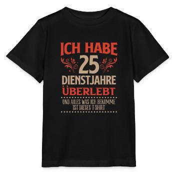Dienstjubiläum 25 Jahre Firmenjubiläum - Stanley/Stella Kinder T-Shirt MINI CREATOR  - Schwarz - Vorne - Mikhail (115cm)