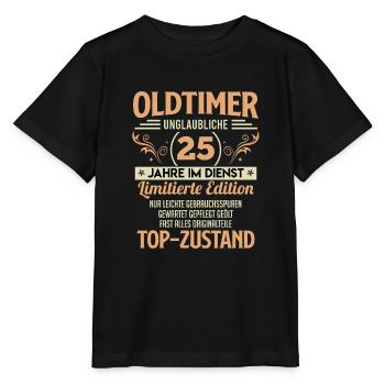 Dienstjubiläum 25 Jahre Firmenjubiläum - Stanley/Stella Kinder T-Shirt MINI CREATOR  - Schwarz - Vorne - Mikhail (115cm)