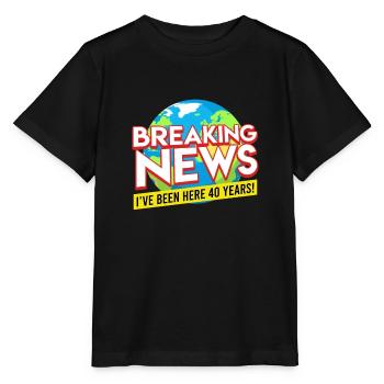 40 years of service Company anniversary 40 years - Stanley/Stella MINI CREATOR Kids’ T-Shirt - black - Front - Mikhail (115cm)