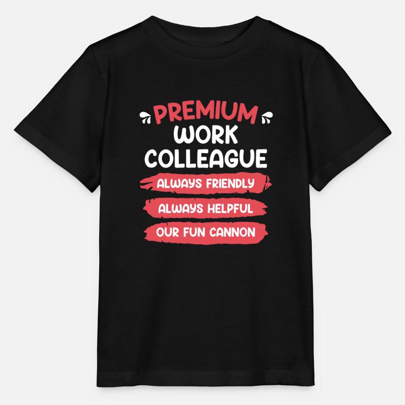 Premium Arbeitskollege bester Kollege - Stanley/Stella Kinder T-Shirt MINI CREATOR  - Schwarz