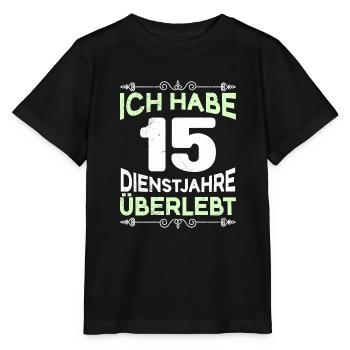 Dienstjubiläum 15 Jahre Firmenjubiläum - Stanley/Stella Kinder T-Shirt MINI CREATOR  - Schwarz - Vorne - Mikhail (115cm)