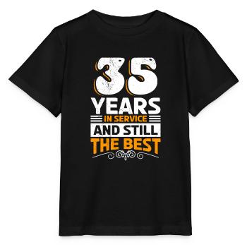 Service anniversary 35 years Company anniversary Work - Stanley/Stella MINI CREATOR Kids’ T-Shirt - black - Front - Mikhail (115cm)