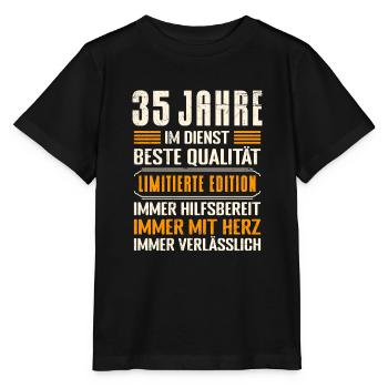 Dienstjubiläum 35 Arbeitsjahre Firmenjubiläum - Stanley/Stella Kinder T-Shirt MINI CREATOR  - Schwarz - Vorne - Mikhail (115cm)