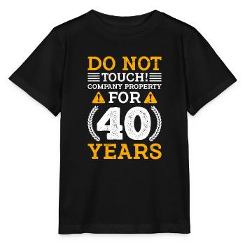 40 years of company ownership 40 years of work anniversary - Stanley/Stella MINI CREATOR Kids’ T-Shirt - black - Front - Mikhail (115cm)