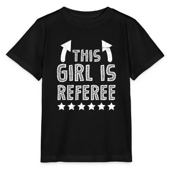 This woman is referee ladies referee - Stanley/Stella MINI CREATOR Kids’ T-Shirt - black - Front - Mikhail (115cm)