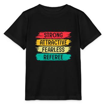 Arbitre fort et attrayant et intrépide - T-shirt bio MINI CREATOR Stanley/Stella Enfant - noir - Devant - Mikhail (115cm)