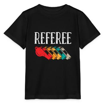 Schiedsrichter Evolution Schiri - Stanley/Stella Kinder T-Shirt MINI CREATOR  - Schwarz - Vorne - Mikhail (115cm)