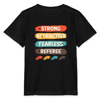 Arbitre fort et attrayant et intrépide - T-shirt bio MINI CREATOR Stanley/Stella Enfant - noir - Devant - Mikhail (115cm)