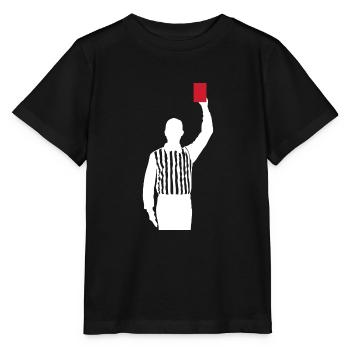 Carton rouge de l’arbitre Shiri faute - T-shirt bio MINI CREATOR Stanley/Stella Enfant - noir - Devant - Mikhail (115cm)