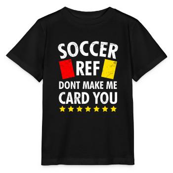 Fußballschiedsrichter Fußball Schiri - Stanley/Stella Kinder T-Shirt MINI CREATOR  - Schwarz - Vorne - Mikhail (115cm)