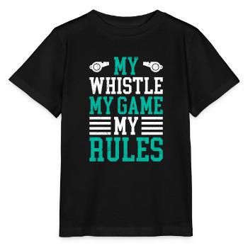 Ma pipe mon jeu mes règles - T-shirt bio MINI CREATOR Stanley/Stella Enfant - noir - Devant - Mikhail (115cm)