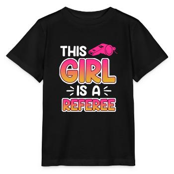 Women Referee Referee Schiri - Stanley/Stella MINI CREATOR Kids’ T-Shirt - black - Front - Mikhail (115cm)