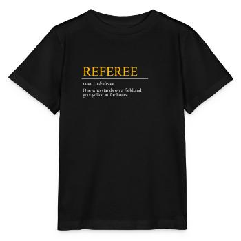 Schiedsrichter Definition Schiri - Stanley/Stella Kinder T-Shirt MINI CREATOR  - Schwarz - Vorne - Mikhail (115cm)