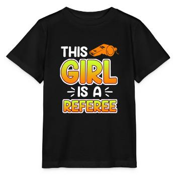 Women Referee Referee Schiri - Stanley/Stella MINI CREATOR Kids’ T-Shirt - black - Front - Mikhail (115cm)