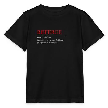 Schiedsrichter Definition Schiri - Stanley/Stella Kinder T-Shirt MINI CREATOR  - Schwarz - Vorne - Mikhail (115cm)