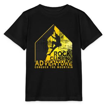 Climb Escalade Sport Climbing - Stanley/Stella MINI CREATOR Kids’ T-Shirt - black - Front - Mikhail (115cm)