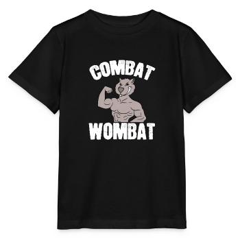 Combat Wombat Taekwondo Feline Feral Meow Pet - Stanley/Stella Kinder T-Shirt MINI CREATOR  - Schwarz - Vorne - Mikhail (115cm)