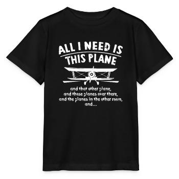 Avion - T-shirt bio MINI CREATOR Stanley/Stella Enfant - noir - Devant - Mikhail (115cm)