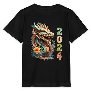 Tiki Dragon 2024 - Stanley/Stella MINI CREATOR Kids’ T-Shirt - black - Front - Mikhail (115cm)