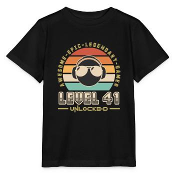 Level 41 - Stanley/Stella MINI CREATOR Kids’ T-Shirt - black - Front - Mikhail (115cm)