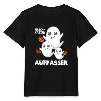 Sweet tooth watchdogs on Halloween - Stanley/Stella MINI CREATOR Kids’ T-Shirt - black - Front - Mikhail (115cm)