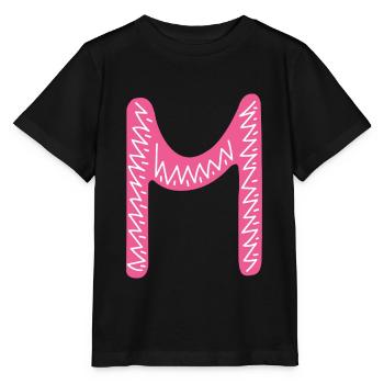 Lettre m - T-shirt bio MINI CREATOR Stanley/Stella Enfant - noir - Devant - Mikhail (115cm)