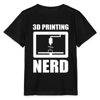 3D Nerd Nerd 3D Printing Nerd 3D Printing Proverbes - T-shirt bio MINI CREATOR Stanley/Stella Enfant - noir - Devant - Mikhail (115cm)