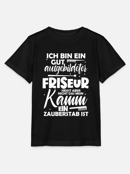 Lustige Friseur Sprüche Haarschneider Friseurin - Stanley/Stella Kinder T-Shirt MINI CREATOR  - Schwarz