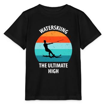 Water skis, water skis, water skiers - Stanley/Stella MINI CREATOR Kids’ T-Shirt - black - Front - Mikhail (115cm)