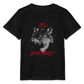 Lonely wolf - Stanley/Stella MINI CREATOR Kids’ T-Shirt - black - Front - Mikhail (115cm)