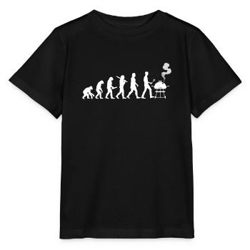 Evolution Barbecue Sphérique Cadeau - T-shirt bio MINI CREATOR Stanley/Stella Enfant - noir - Devant - Mikhail (115cm)