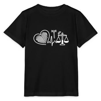 Lawyer Lawyer Heartbeat - Stanley/Stella MINI CREATOR Kids’ T-Shirt - black - Front - Mikhail (115cm)
