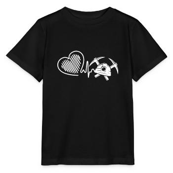 Battement de cœur de mineur mineur - T-shirt bio MINI CREATOR Stanley/Stella Enfant - noir - Devant - Mikhail (115cm)