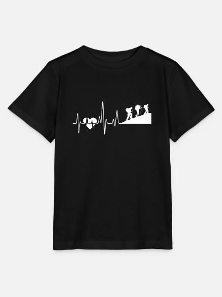 Alpinisme Alpinisme Heartbeat - T-shirt bio MINI CREATOR Stanley/Stella Enfant - noir