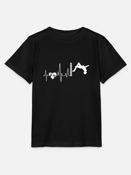 Parkour Parkour Herzschlag - Stanley/Stella Kinder T-Shirt MINI CREATOR - Schwarz