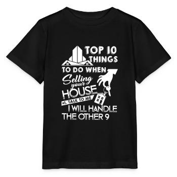 Real Estate Agent Real Estate Agent Job - Stanley/Stella MINI CREATOR Kids’ T-Shirt - black - Front - Mikhail (115cm)