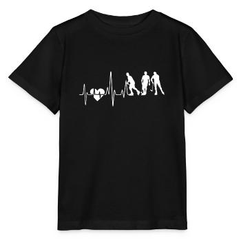 Roller hockey Roller hockey Heartbeat - Stanley/Stella MINI CREATOR Kids’ T-Shirt - black - Front - Mikhail (115cm)
