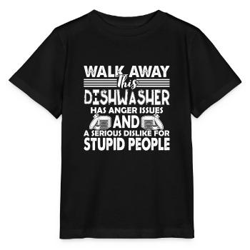 Geschirrspüler Geschirrspüler Warnung - Stanley/Stella Kinder T-Shirt MINI CREATOR  - Schwarz - Vorne - Mikhail (115cm)