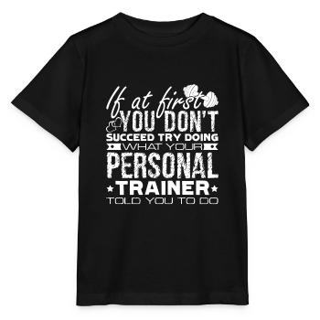 Personal Trainer Personal Trainer Job - Stanley/Stella MINI CREATOR Kids’ T-Shirt - black - Front - Mikhail (115cm)