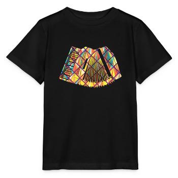 Accordion Accordion Geometric - Stanley/Stella MINI CREATOR Kids’ T-Shirt - black - Front - Mikhail (115cm)