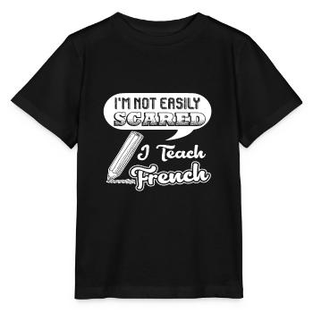 Französischlehrer Ich unterrichte Französisch - Stanley/Stella Kinder T-Shirt MINI CREATOR  - Schwarz - Vorne - Mikhail (115cm)