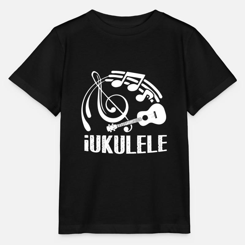 Ukulele Lustige Ukulele - Stanley/Stella Kinder T-Shirt MINI CREATOR  - Schwarz