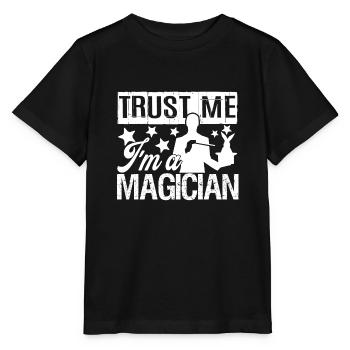 Magier Vertrau mir, ich bin ein Magier - Stanley/Stella Kinder T-Shirt MINI CREATOR  - Schwarz - Vorne - Mikhail (115cm)