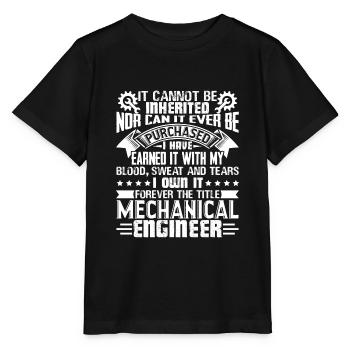 Für immer der Titel Maschinenbauingenieur - Stanley/Stella Kinder T-Shirt MINI CREATOR  - Schwarz - Vorne - Mikhail (115cm)
