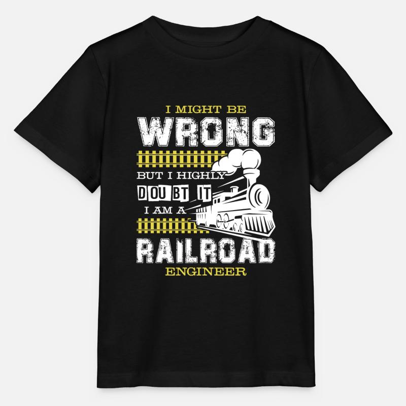 Eisenbahningenieur Ich bin ein Eisenbahningenieur - Stanley/Stella Kinder T-Shirt MINI CREATOR - Schwarz