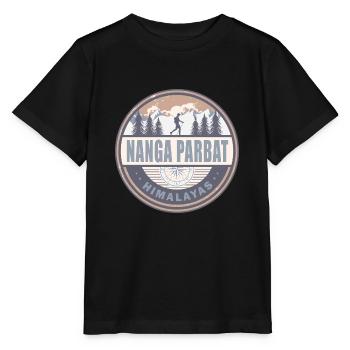 Nanga Parbat Himalaya Pakistan Vintage Randonnée - T-shirt bio MINI CREATOR Stanley/Stella Enfant - noir - Devant - Mikhail (115cm)