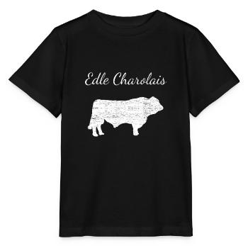 Edle Charolais Rinder-Züchter Bulle Zucht Landwirt - Stanley/Stella Kinder T-Shirt MINI CREATOR  - Schwarz - Vorne - Mikhail (115cm)