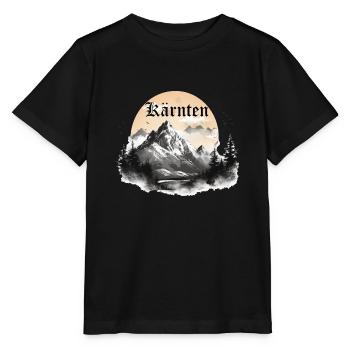 Carinthie avec montagnes et paysages, Montagnes de Carinthie - T-shirt bio MINI CREATOR Stanley/Stella Enfant - noir - Devant - Mikhail (115cm)