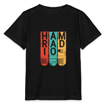 Ham radio operator amateur radio vintage - Stanley/Stella MINI CREATOR Kids’ T-Shirt - black - Front - Mikhail (115cm)